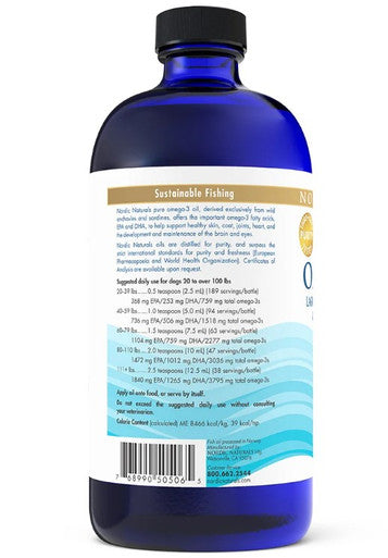 Nordic Naturals Omega-3 Pet 16 oz. Large to Very Large Breed Dogs