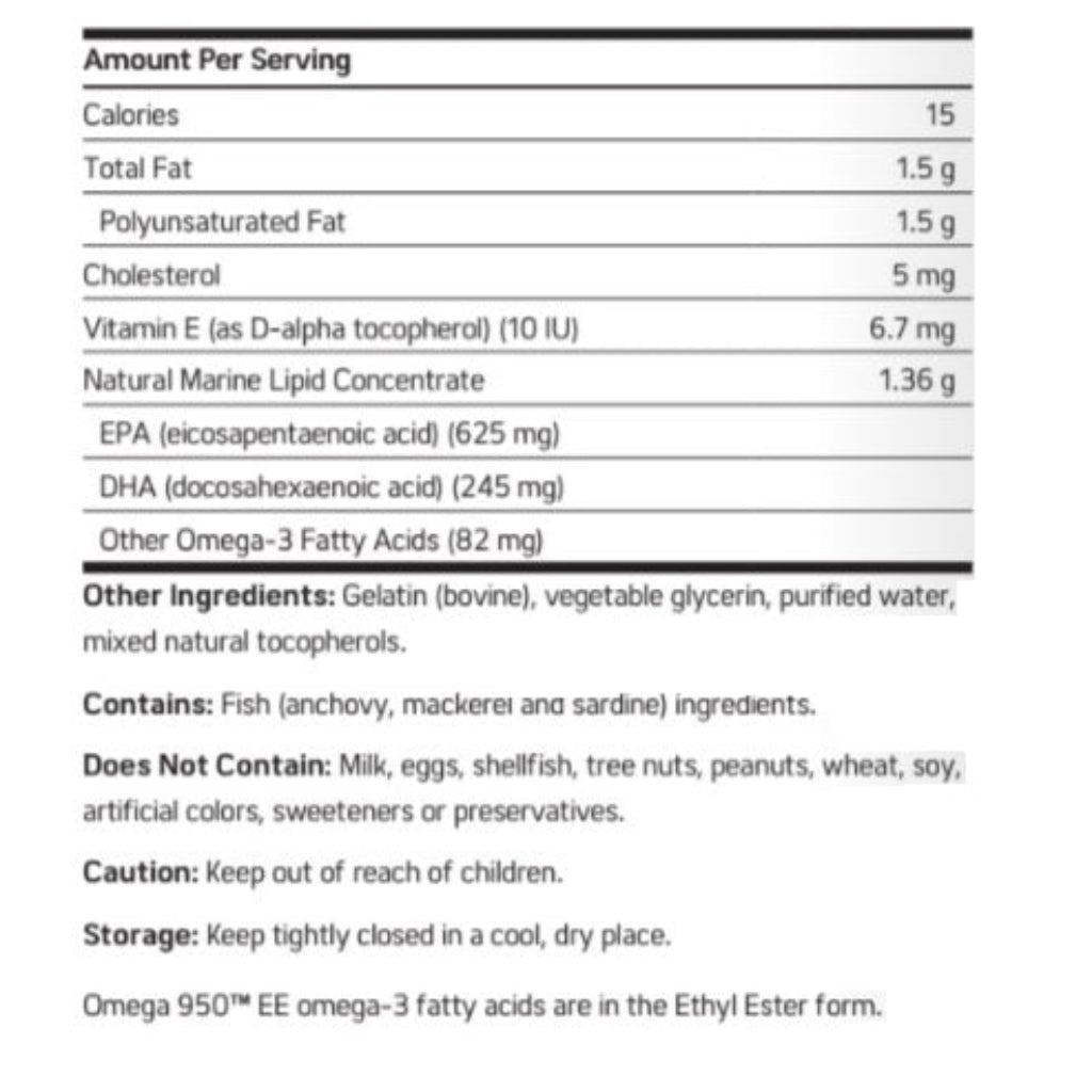 NuMedica Omega 950 EE 120sg