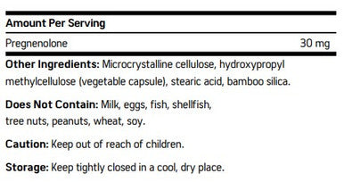 NuMedica Pregnenolone 50c