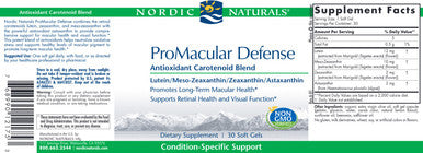 Nordic Naturals ProMacular Defense 90sg