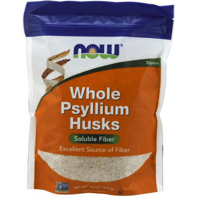 NOW Psyllium Husk, Whole 16 oz.