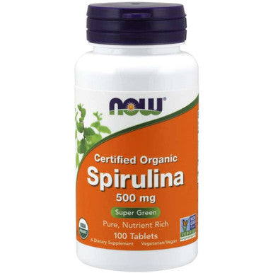NOW Spirulina 500mg organic 100t