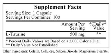 Ecological Formulas Taurine 100c