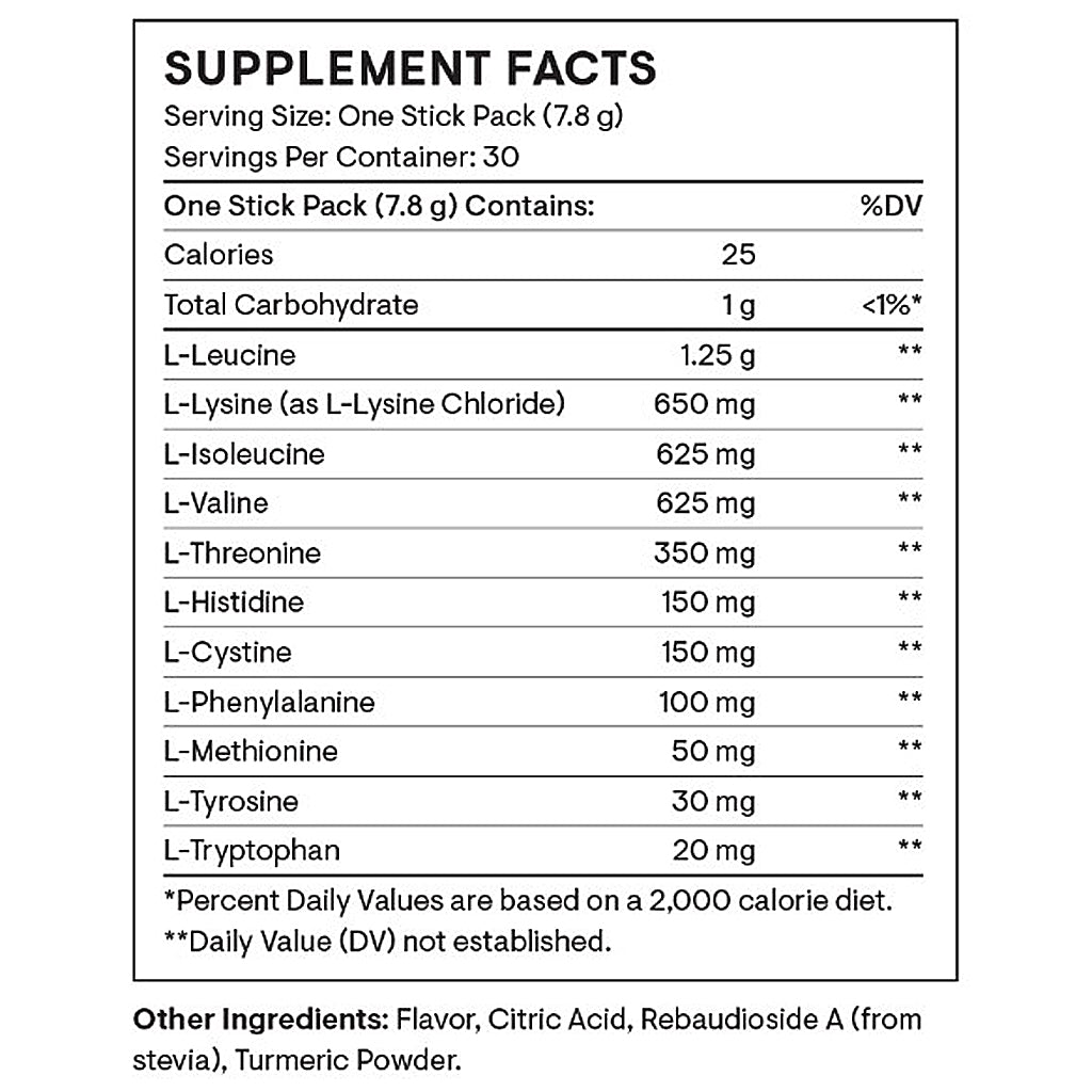 Thorne Amino Complex Lemon 30 Travel Packs