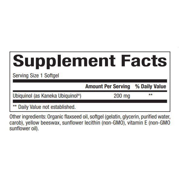 Bioclinic Naturals Ubiquinol CoQ10 200 mg 60sg