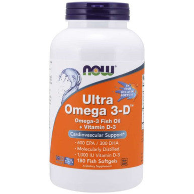 NOW Ultra Omega 3-D (Fish Gelatin) 180sg