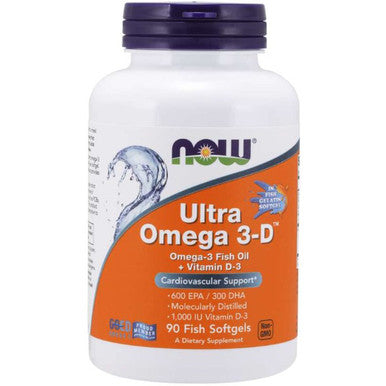 NOW Ultra Omega 3-D (Fish Gelatin) 90sg
