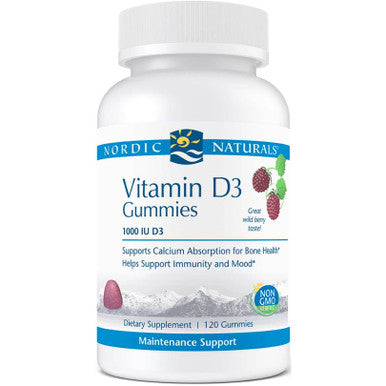 Nordic Naturals Vitamin D3 Gummies (Wild Berry) 120ct