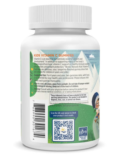 Nordic Naturals Kids Vitamin C (Tangerine) Gummies 60 count