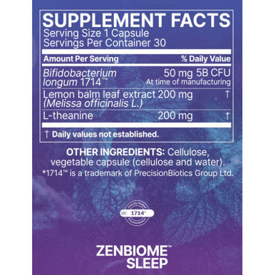 Microbiome Labs Zenbiome Sleep 30c