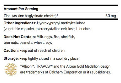 NuMedica Zinc Glycinate 120c