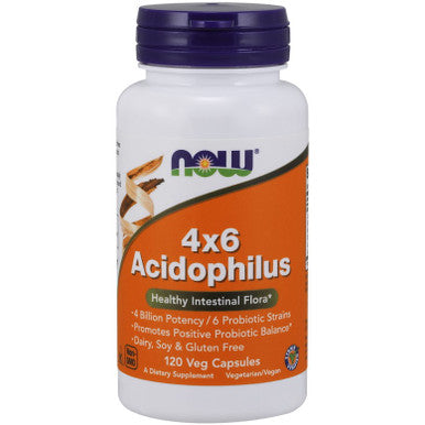 NOW 4 X 6 Acidophilus 120vc