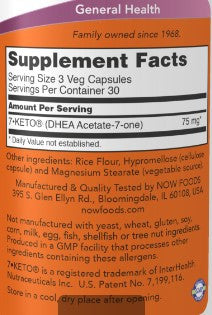NOW 7-KETO 25 mg 90vc