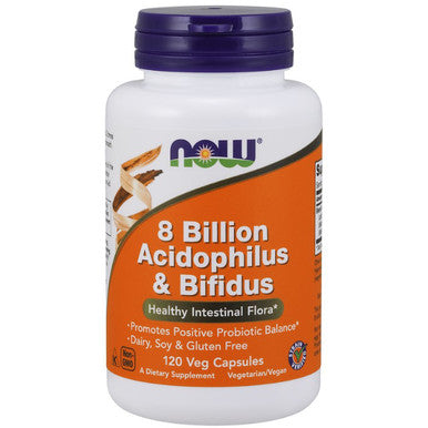 NOW 8 billion Acidophilus & Bifidus 120vc
