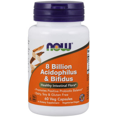 NOW 8 billion Acidophilus & Bifidus 60vc