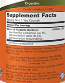 NOW 8 billion Acidophilus & Bifidus 60vc