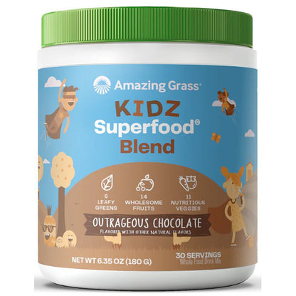 Amazing Grass Kidz SuperFood Outrageous Chocolate 6.5oz 30 servings