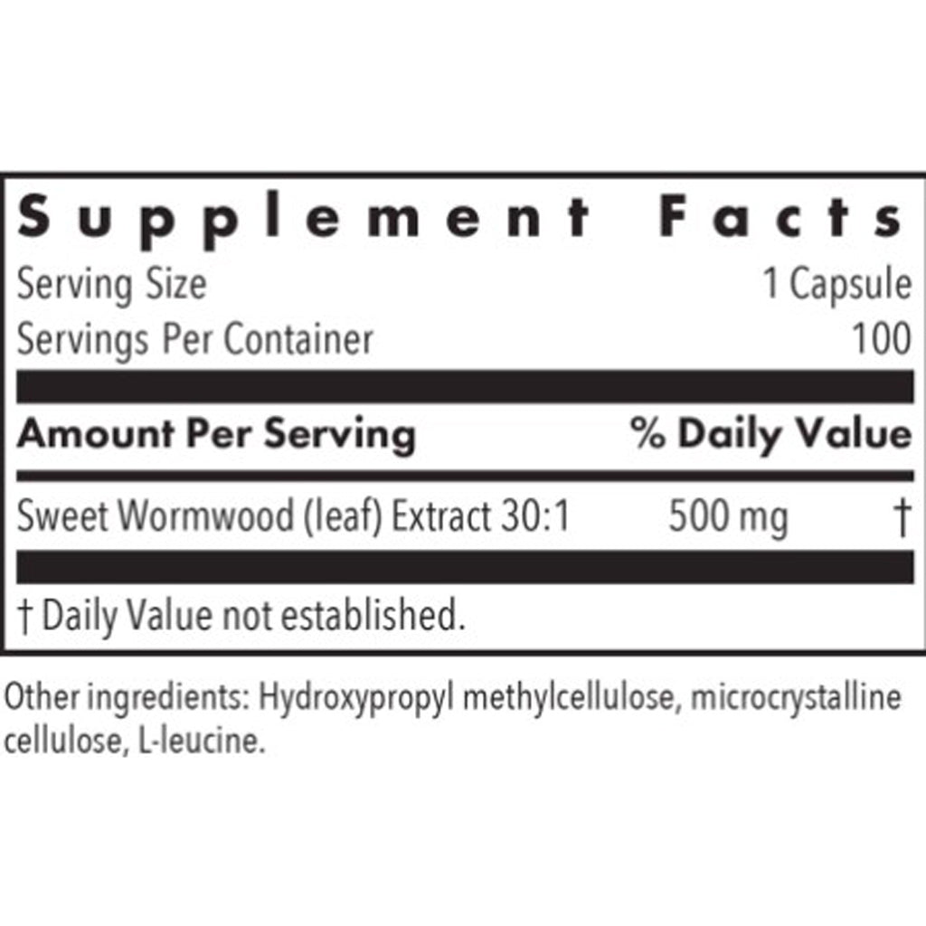 Allergy Research Group Artemesia 500mg 100vc