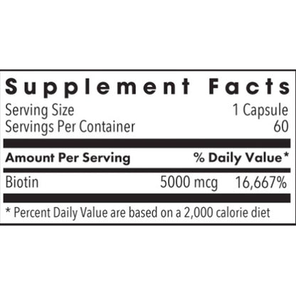 Allergy Research Group Biotin 5000 60c