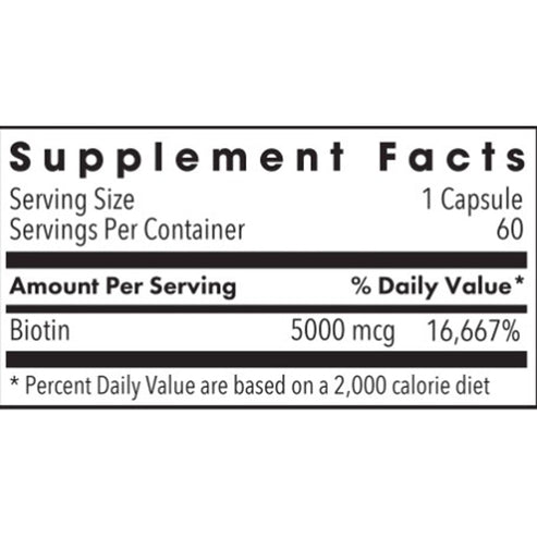 Allergy Research Group Biotin 5000 60c