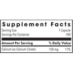 Allergy Research Group Calcium Citrate 150mg 180c