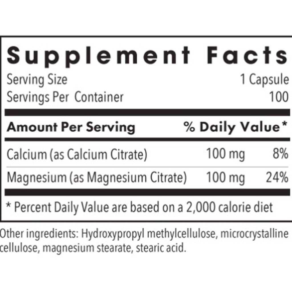 Allergy Research Group Calcium-Magnesium Citrate 100c