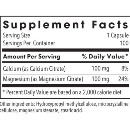 Allergy Research Group Calcium-Magnesium Citrate 100c