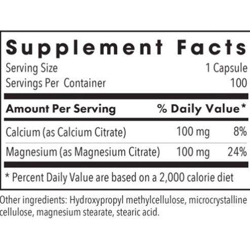 Allergy Research Group Calcium-Magnesium Citrate 100c