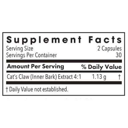 Allergy Research Group Cats Claw 60c