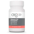 A bottle of Allergy Research Group Vitamin D3 Complete, containing 60 vegetarian softgels.