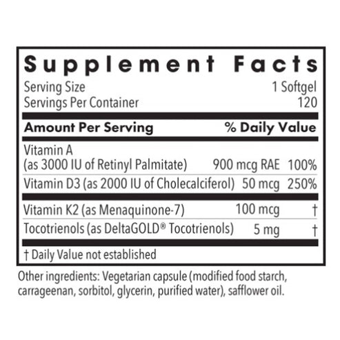 Allergy Research Group Vitamin D3 Complete 2000 IU 120 veggie softgels