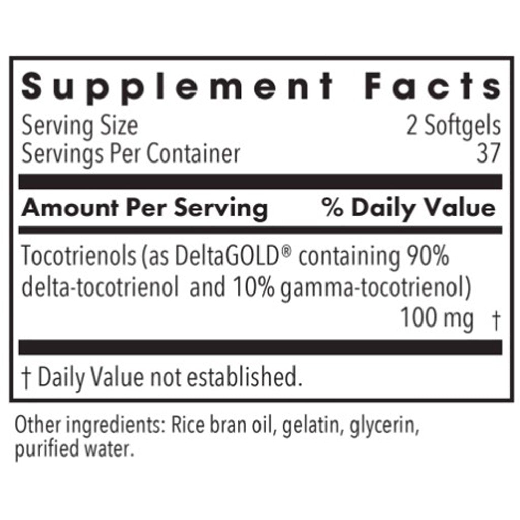 Allergy Research Group Delta-Fraction Tocotrienols 50mg 75sg
