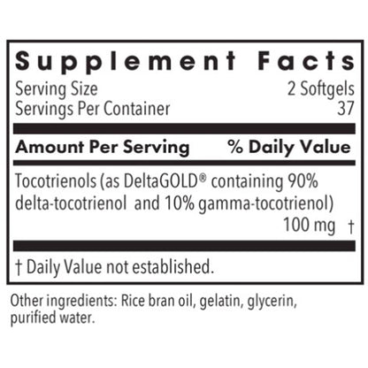 Allergy Research Group Delta-Fraction Tocotrienols 50mg 75sg