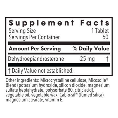Allergy Research Group DHEA 25mg Micronized Lipid Matrix 60T
