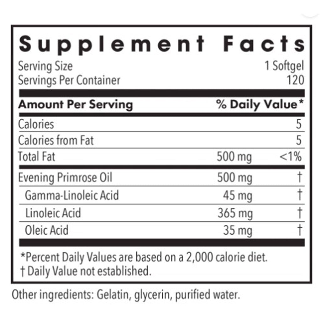 Allergy Research Group EPO-Evening Primrose Oil 120sg