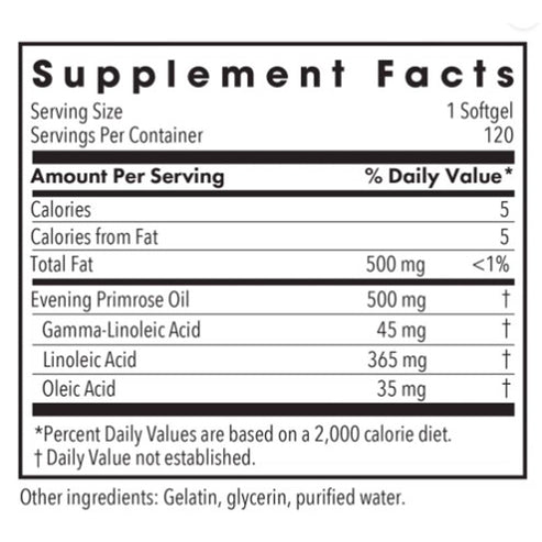 Allergy Research Group EPO-Evening Primrose Oil 120sg