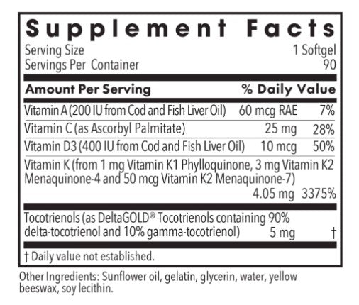 Allergy Research Group Full Spectrum Vitamin K 90sg