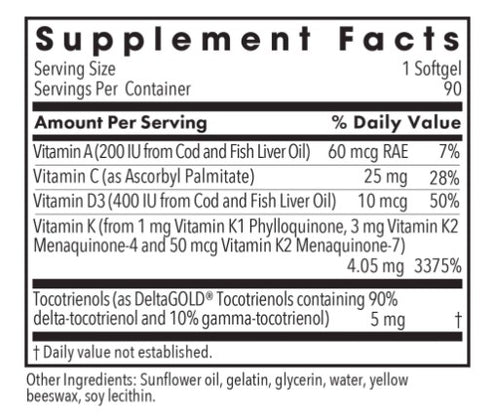 Allergy Research Group Full Spectrum Vitamin K 90sg