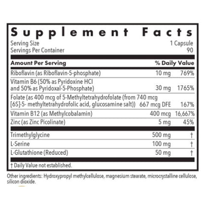 Allergy Research Group Homocysteine Plus 90vc