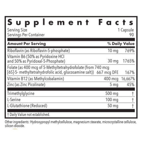 Allergy Research Group Homocysteine Plus 90vc