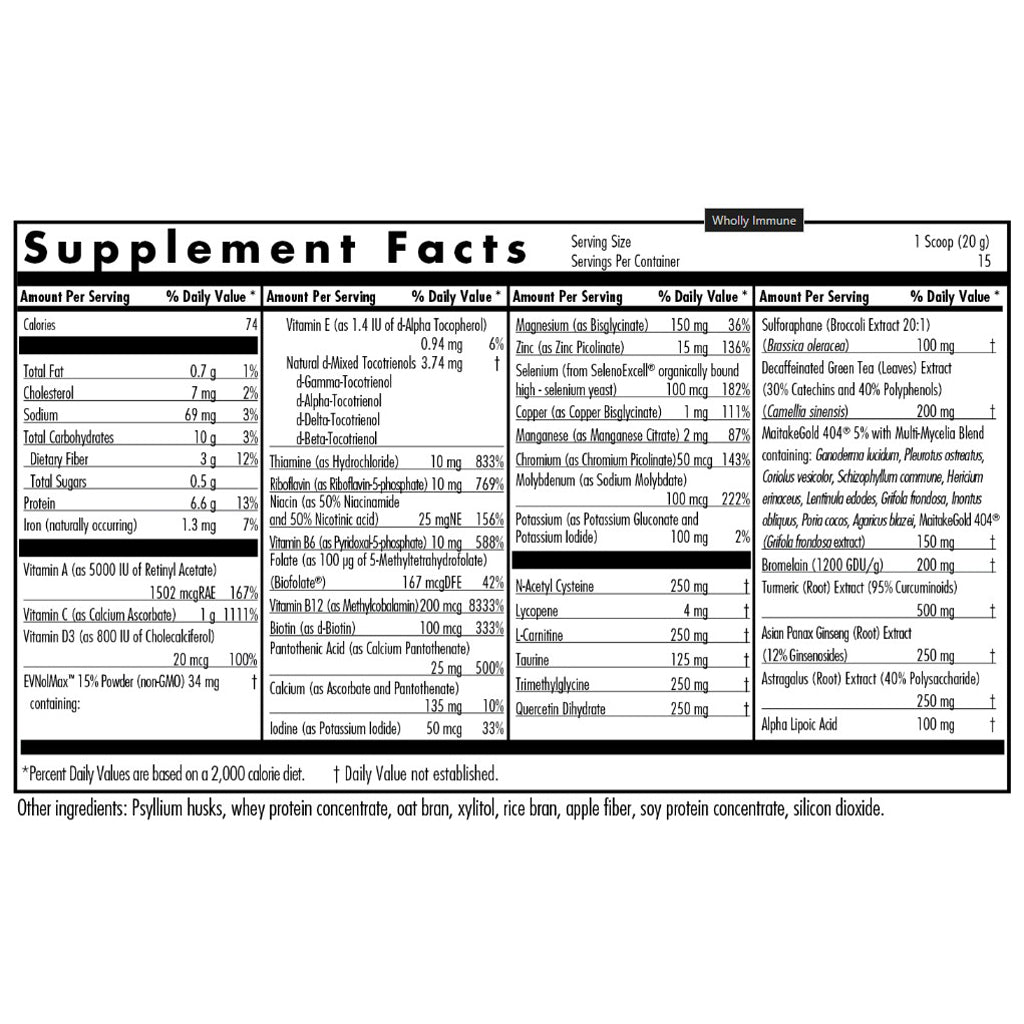 Allergy Research Group Wholly Immune Powder 900grams