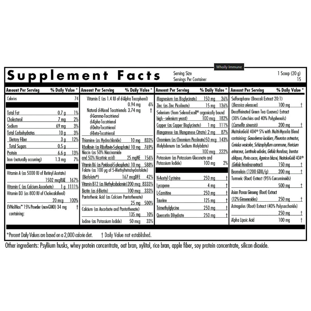 Allergy Research Group Wholly Immune Powder 300grams