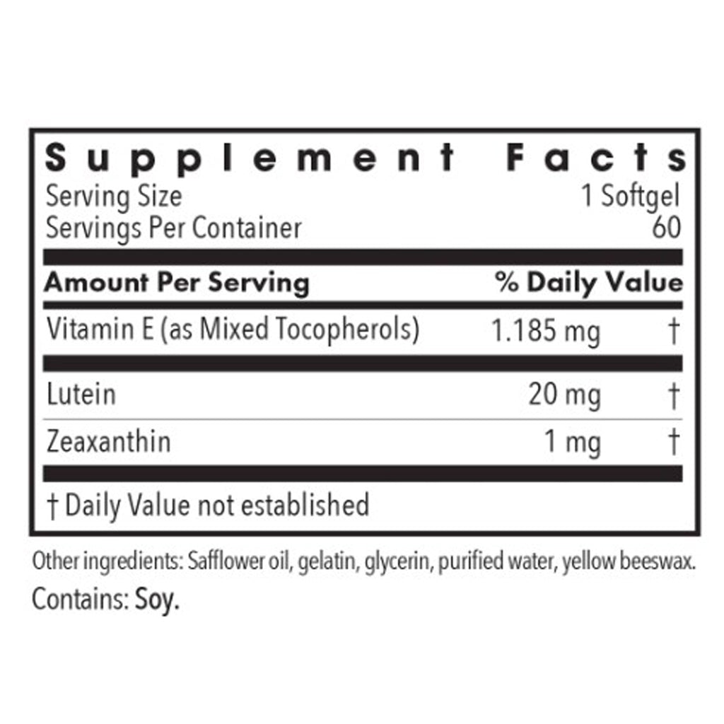 Allergy Research Group Lutein 60sg