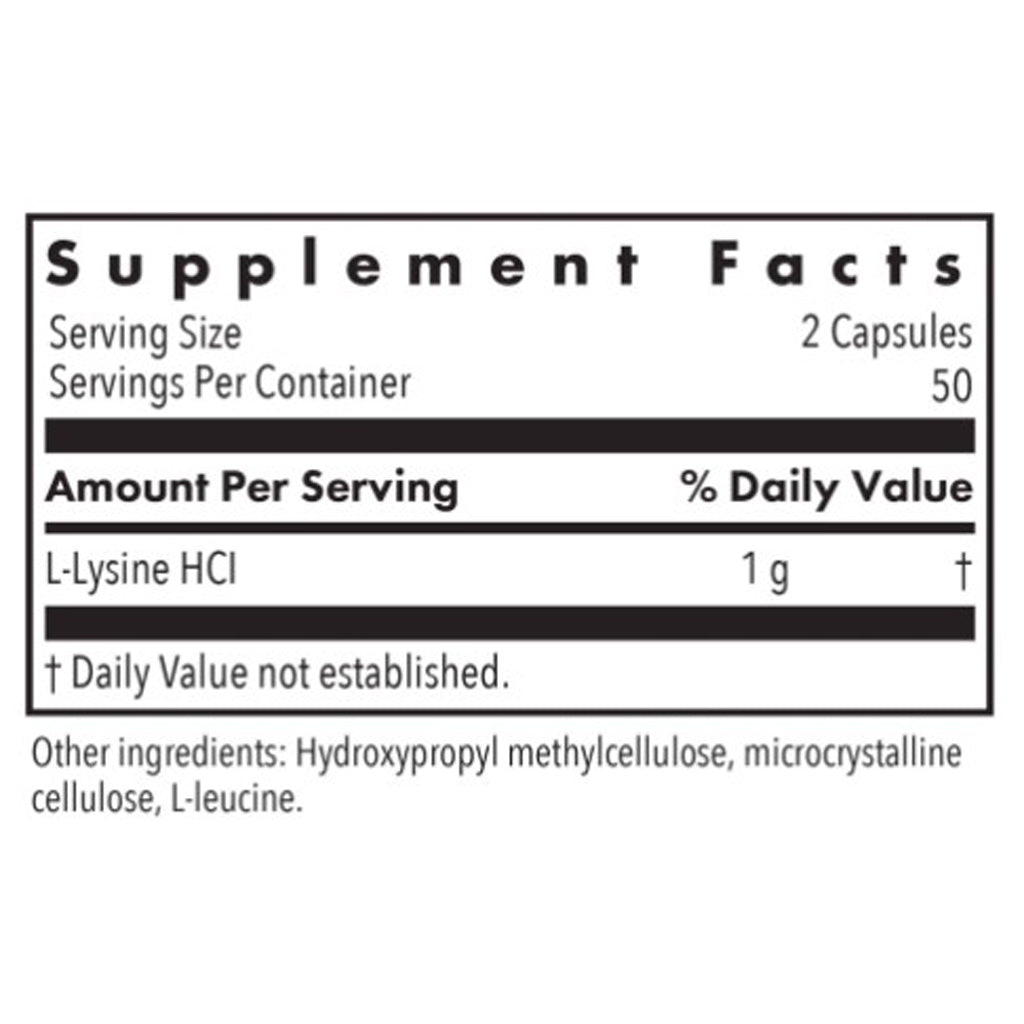 Allergy Research Group L-Lysine 500mg 100c