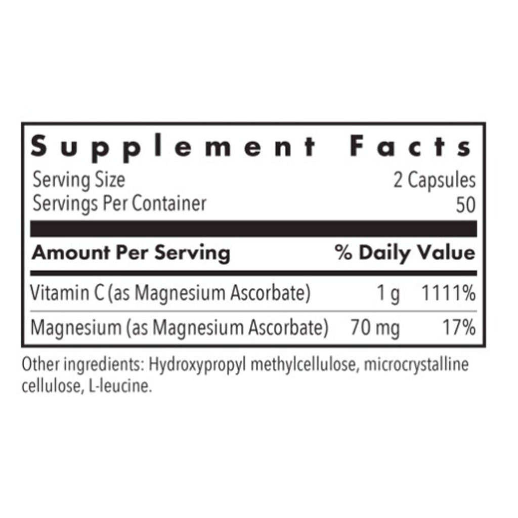 Allergy Research Group Magnesium Ascorbate 100c