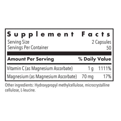 Allergy Research Group Magnesium Ascorbate 100c