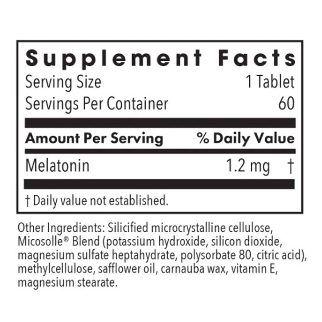 Allergy Research Group Slow Motion Melatonin in Lipid matrix (1.2mg) 60T