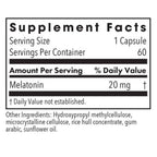 Allergy Research Group Melatonin 20mg 60c