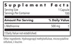 Allergy Research Group L-Methionine 100c