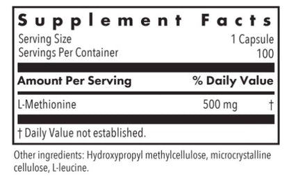 Allergy Research Group L-Methionine 100c